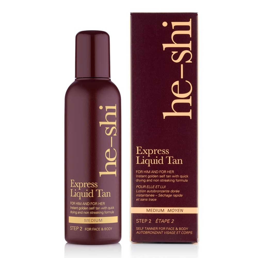 He-Shi Express Liquid Tan 300ml - Medium