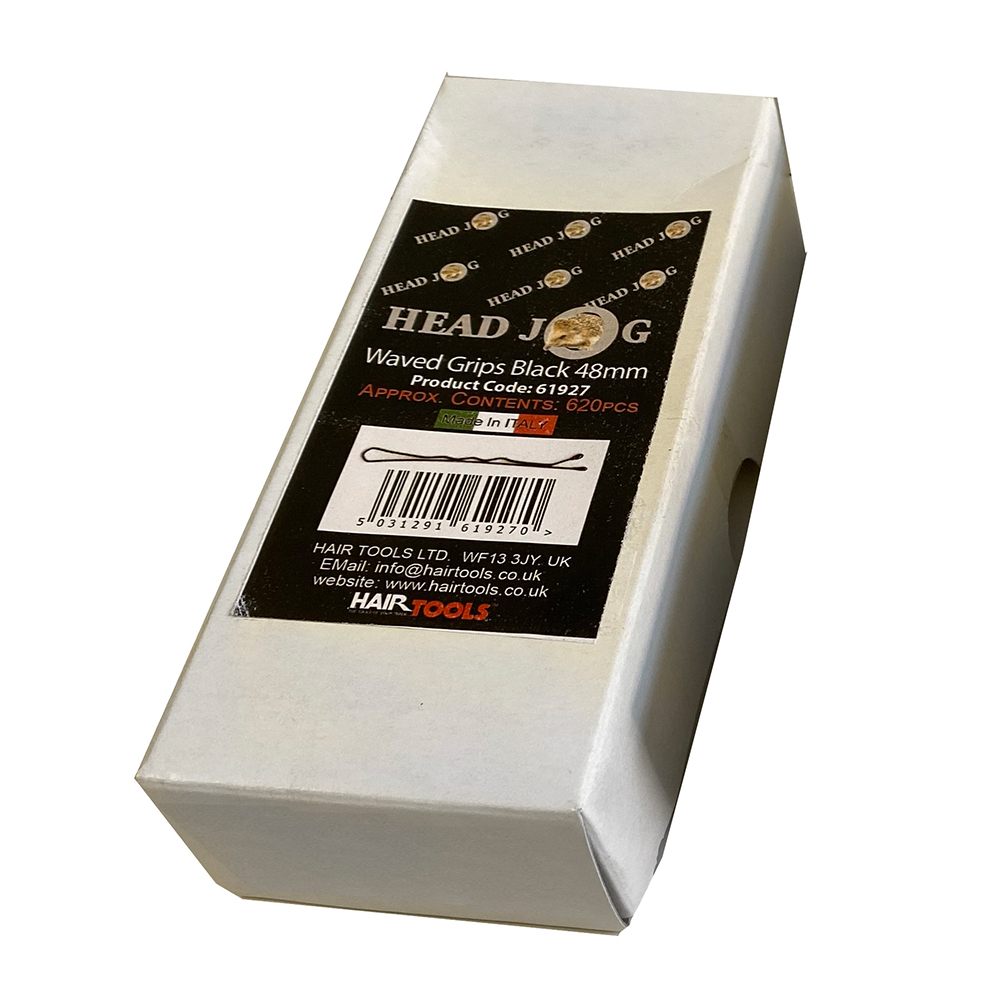 Head Jog Waved Kirby Grips 48mm Black Box of 620