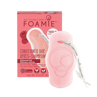 Foamie Conditioner Bar - For Coloured Hair with Raspberry Seed Oil 80g
