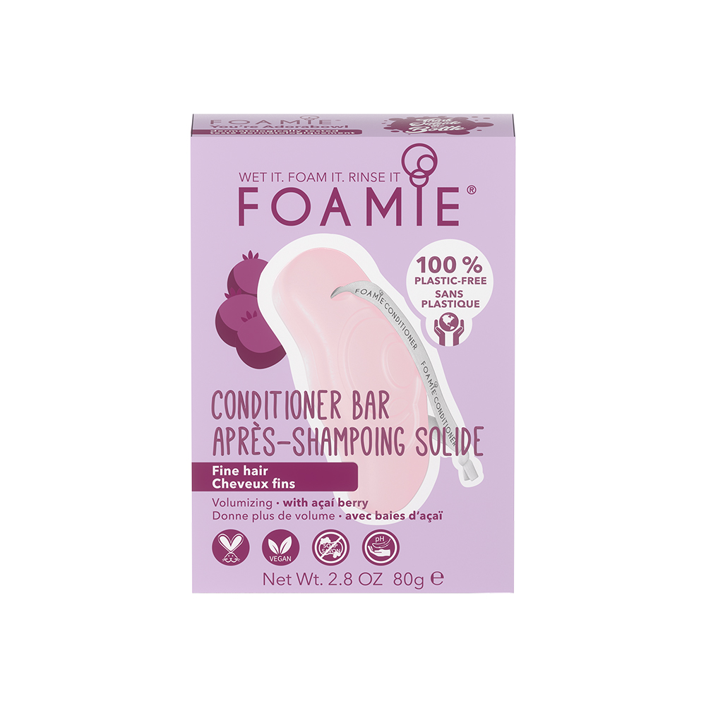 Foamie Conditioner Bar - For Fine Hair with Acai Berry 80g