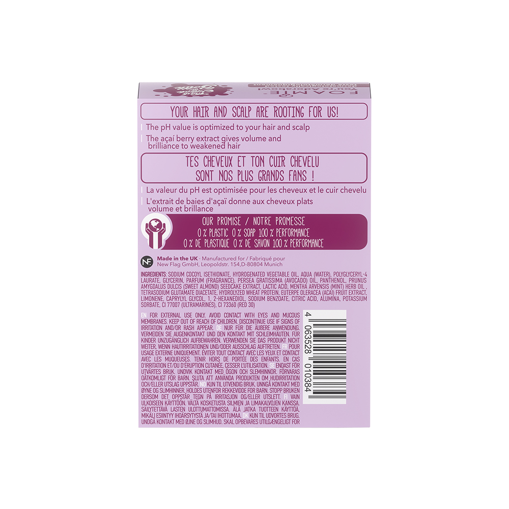 Foamie Conditioner Bar - For Fine Hair with Acai Berry 80g