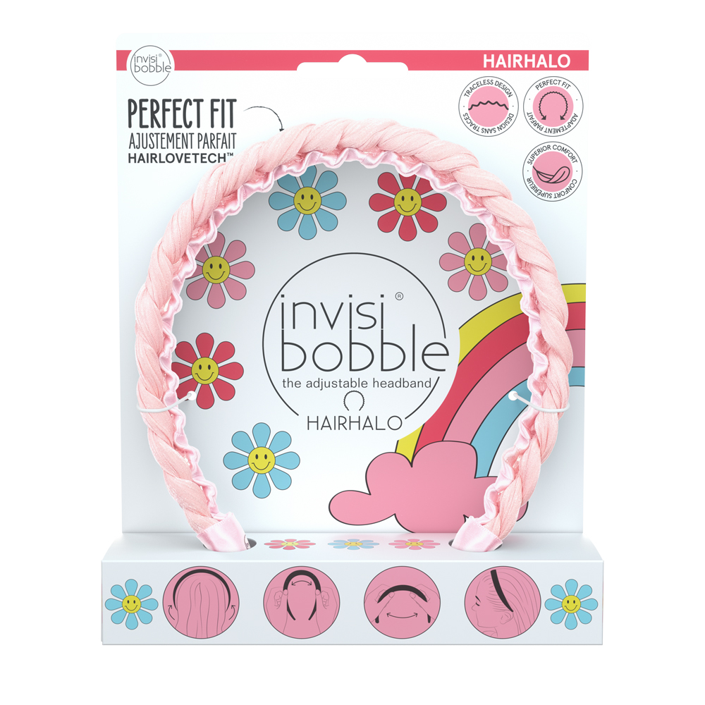Invisibobble Hair Halo Headband - Braided Pastel Pink