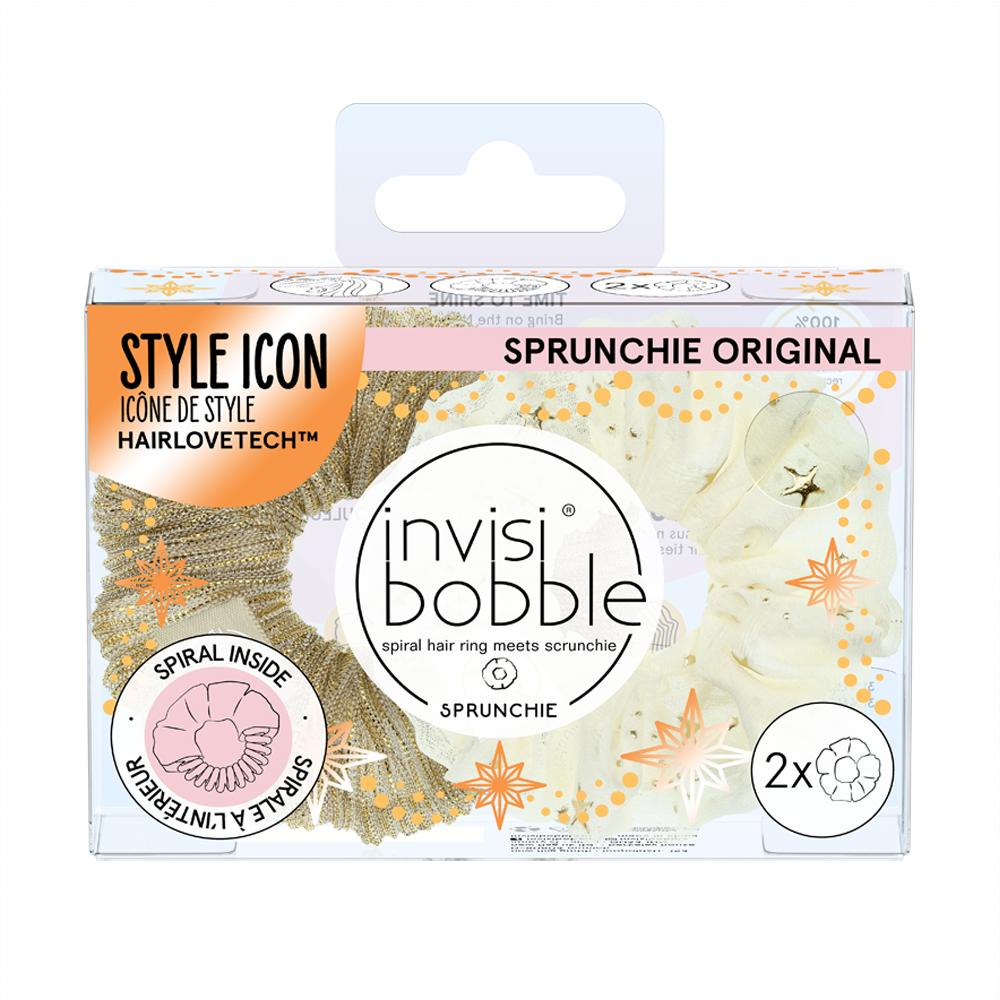 Invisibobble Time to Shine - 2 Pack Sprunchie Duo - Bring On The Night