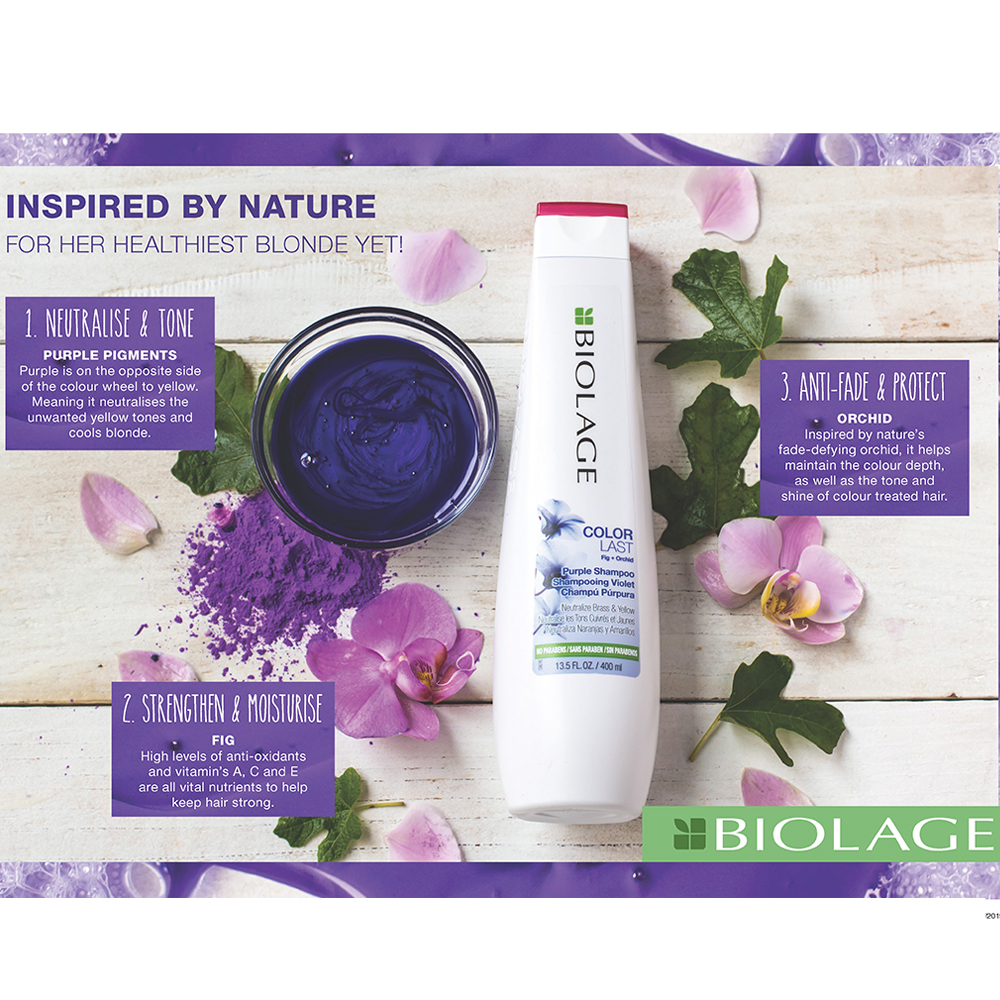 Biolage Colorlast Purple Neutralise Shampoo 250ml