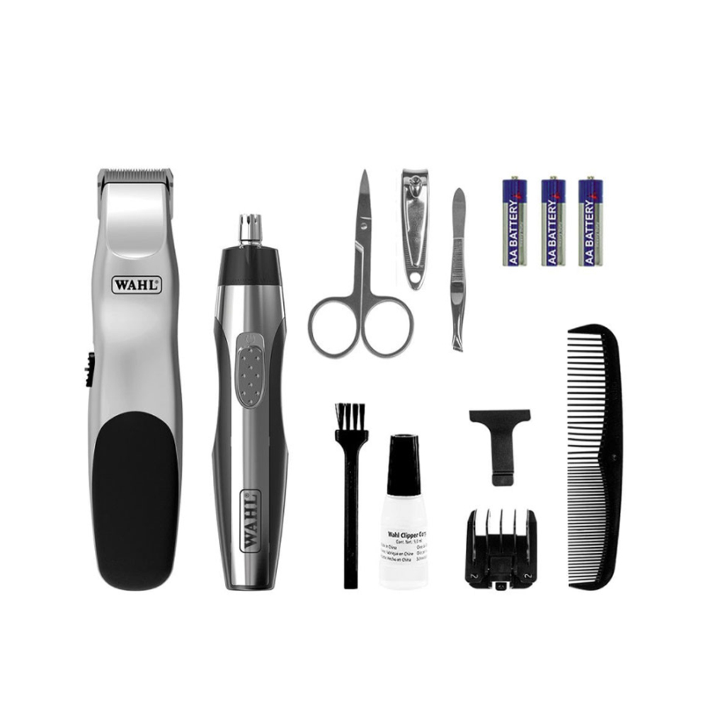 Wahl Grooming Tools - Trimmer Kit Includes Clippers, Tweezers and Toothbrush